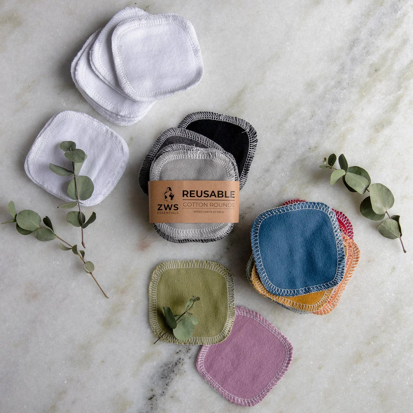 ZeroWasteStore Organic Cotton Rounds, 100% organic cotton