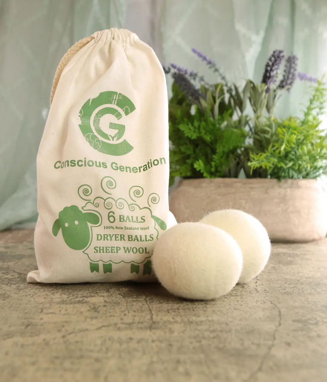 Earthley Organic Wool Dryer Ball Set reveiw and promo code