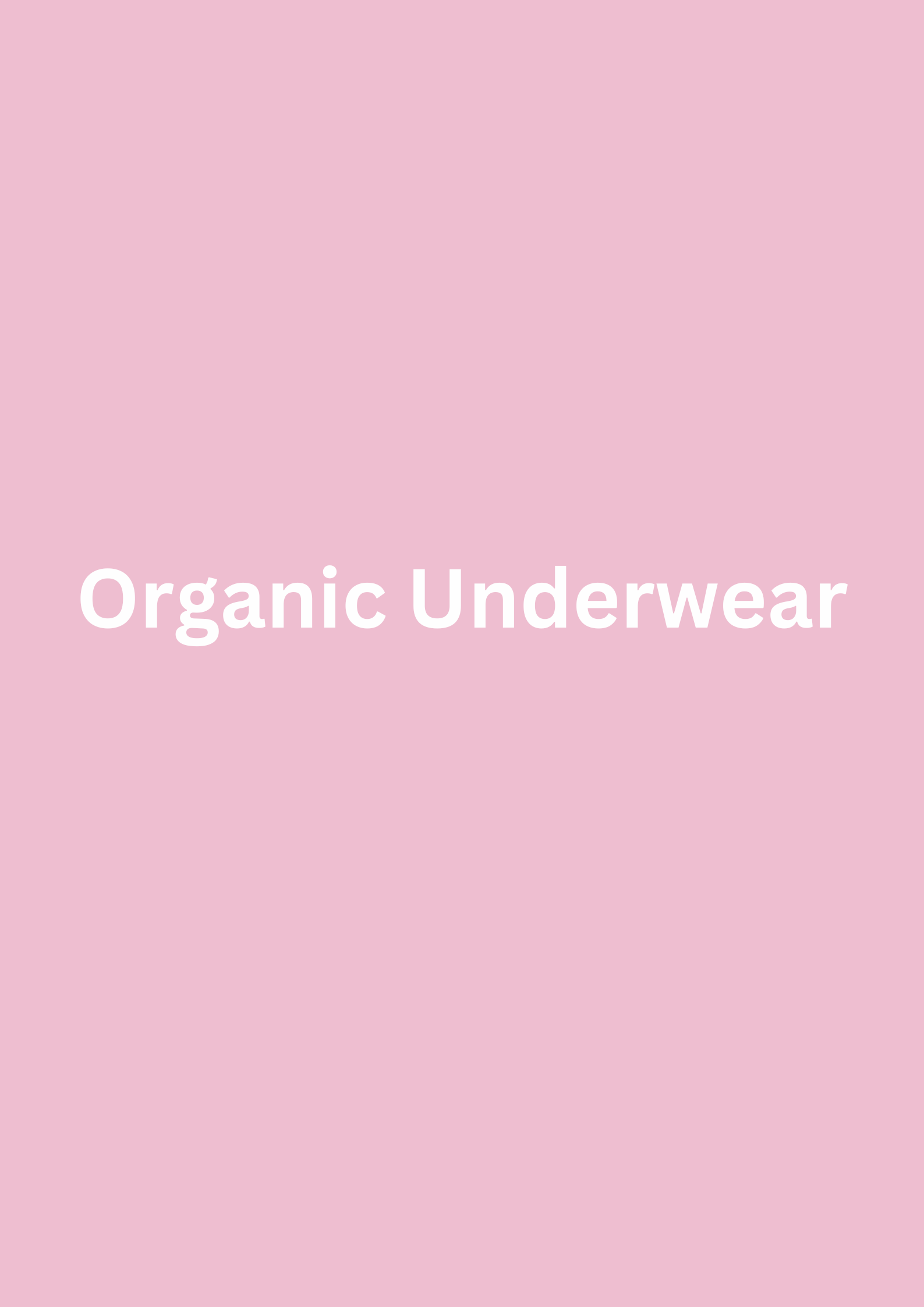 POG GOTS Certified Organic underwear 