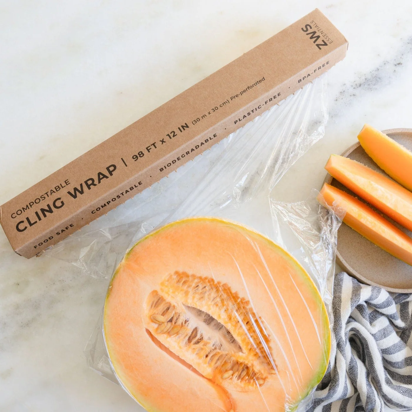 ZeroWasterStore Compostable Cling Wrap, plastic-free