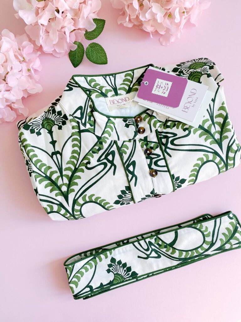 Beyond by Vera organic green dress