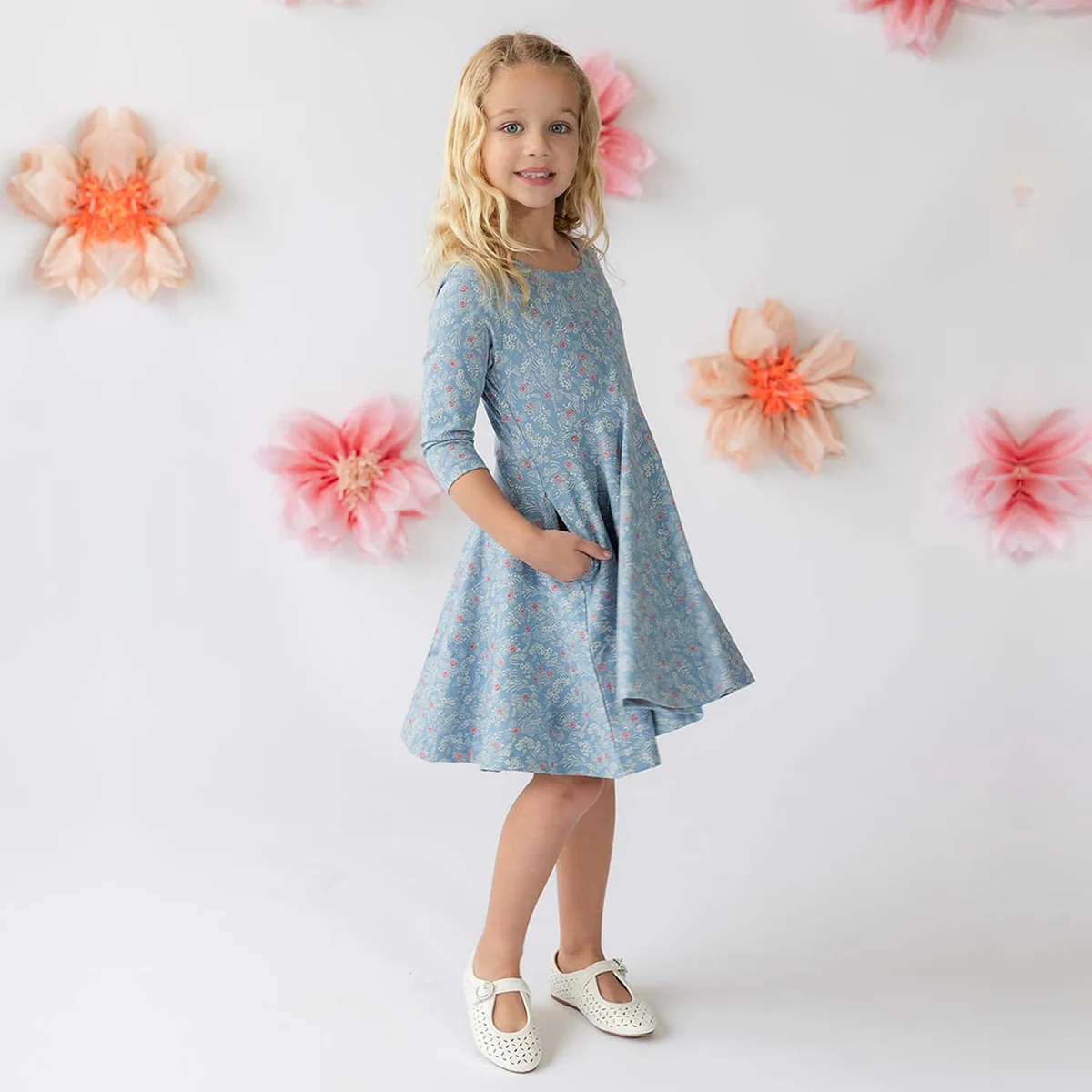 Mightly organic little girl dress