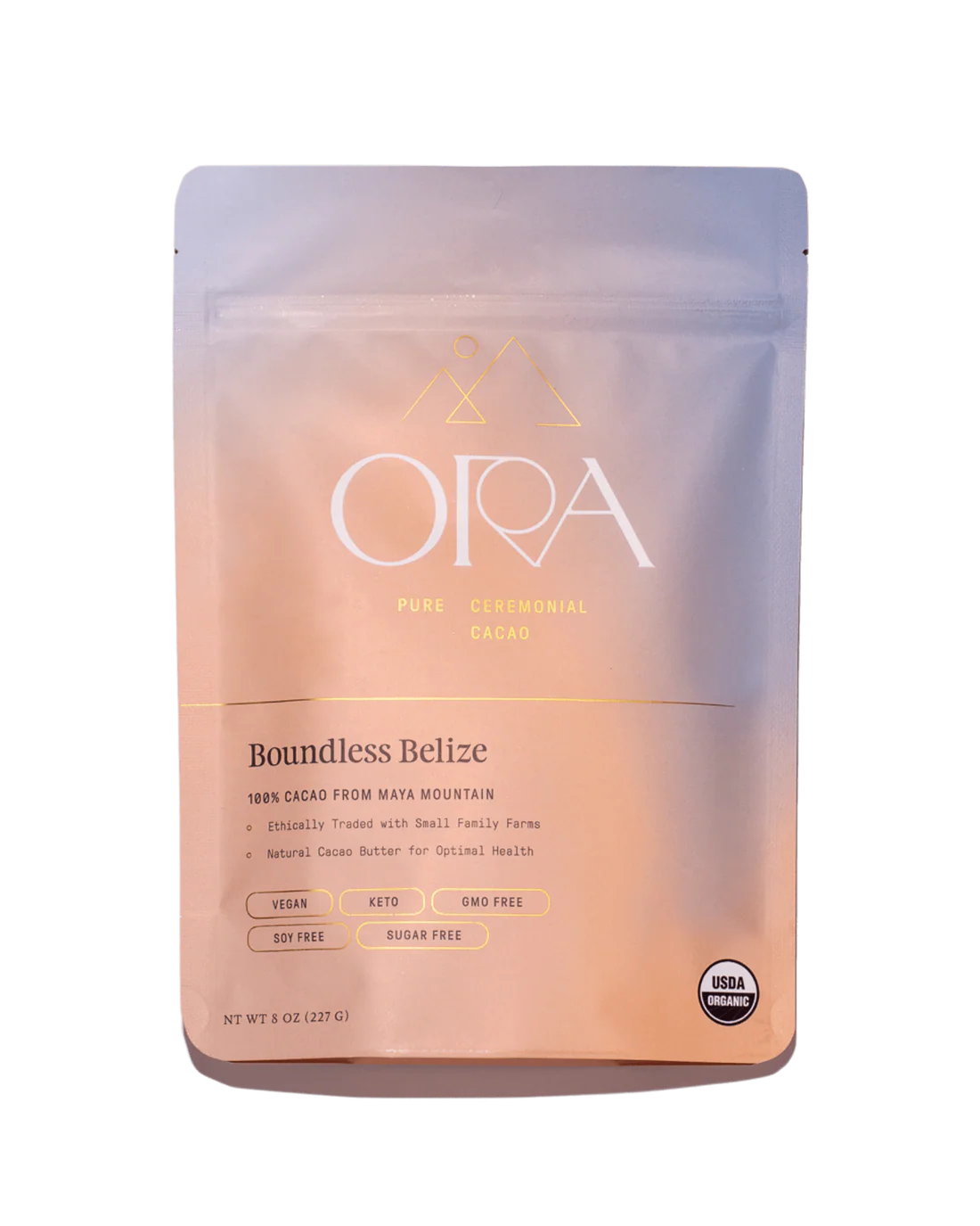 Ora Cacao USDA certified organic chocolate