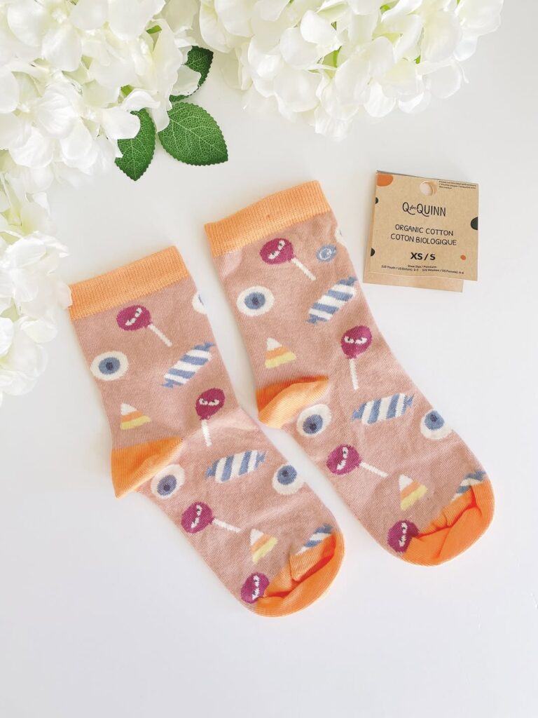 Q for Quinn organic Halloween socks review and promo code