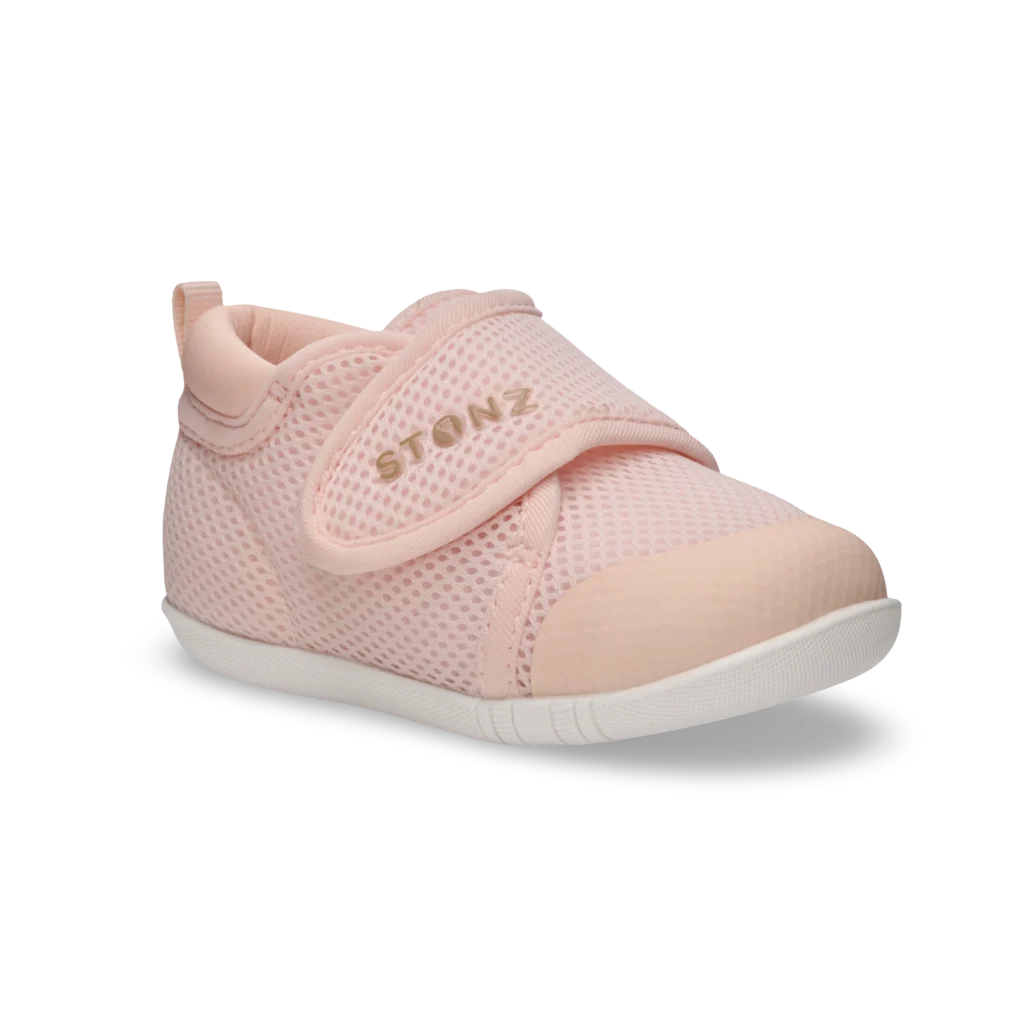 Stonz organic pink baby shoes