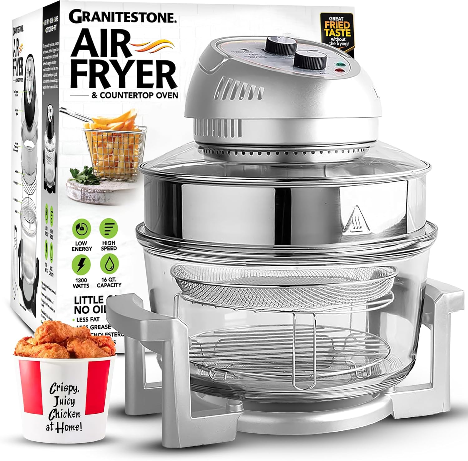 Big Boss 16Qt Large Glass Air Fryer review
