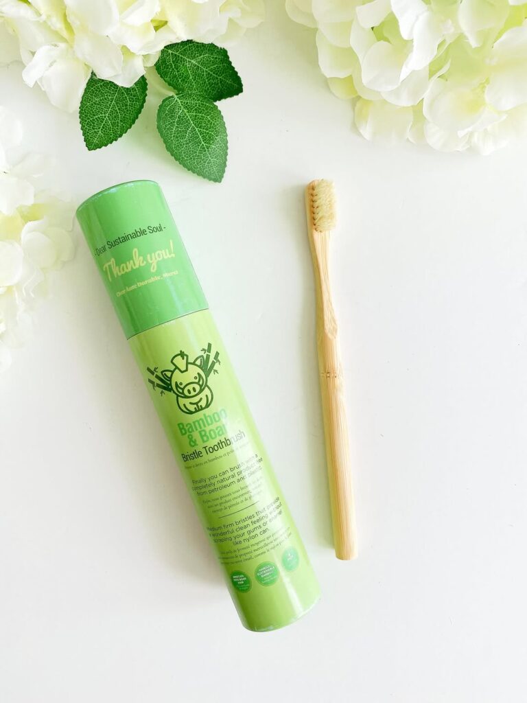 Gaia Guy Boar Hair Toothbrush, plastic-free