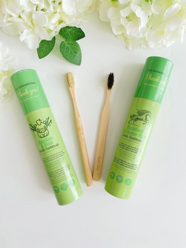 Gaia Guy Organic toothbrushes, plastic-free
