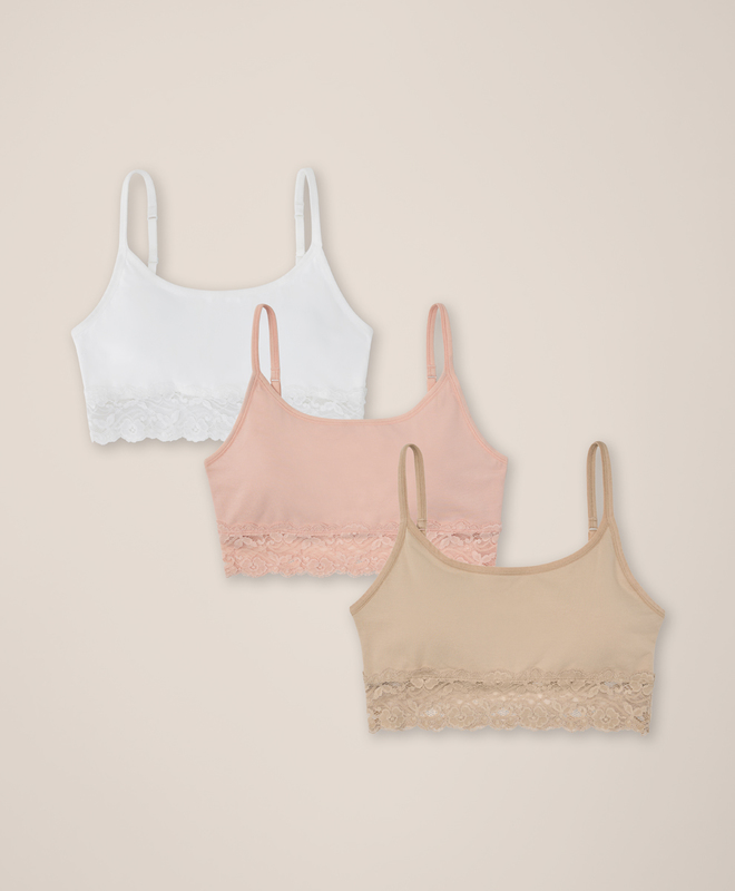 Pact Certified Organic Bralette for teens, girls