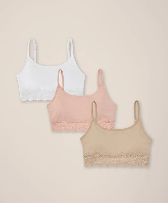 Pact Certified Organic Bralette for teens, girls