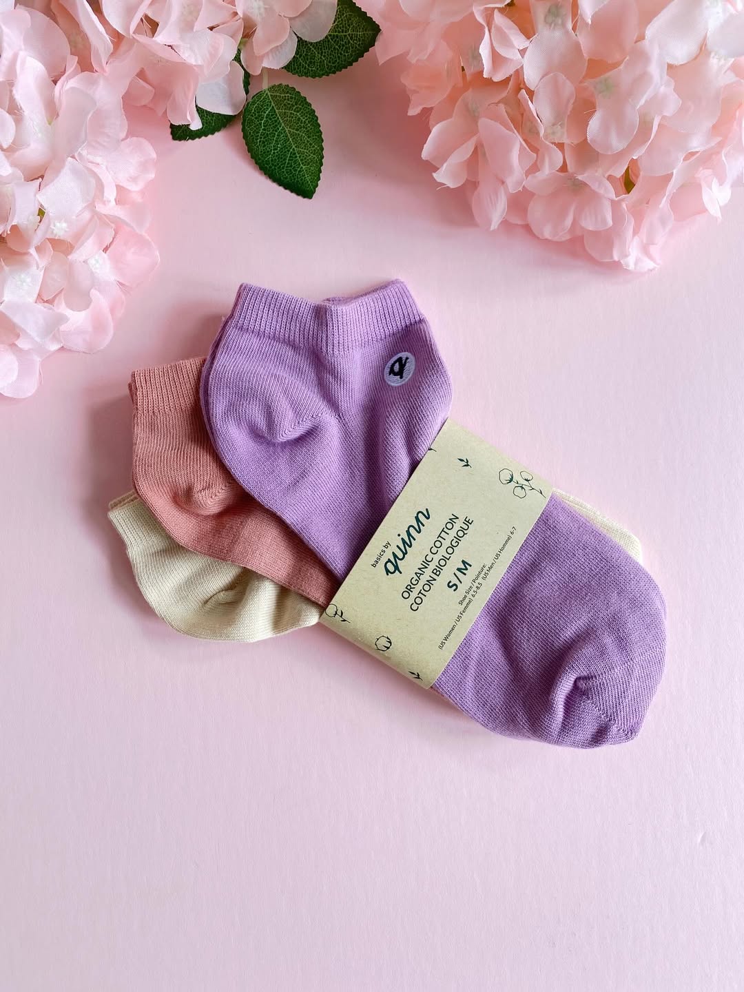 Q for Quinn Organic pink socks review and promo code