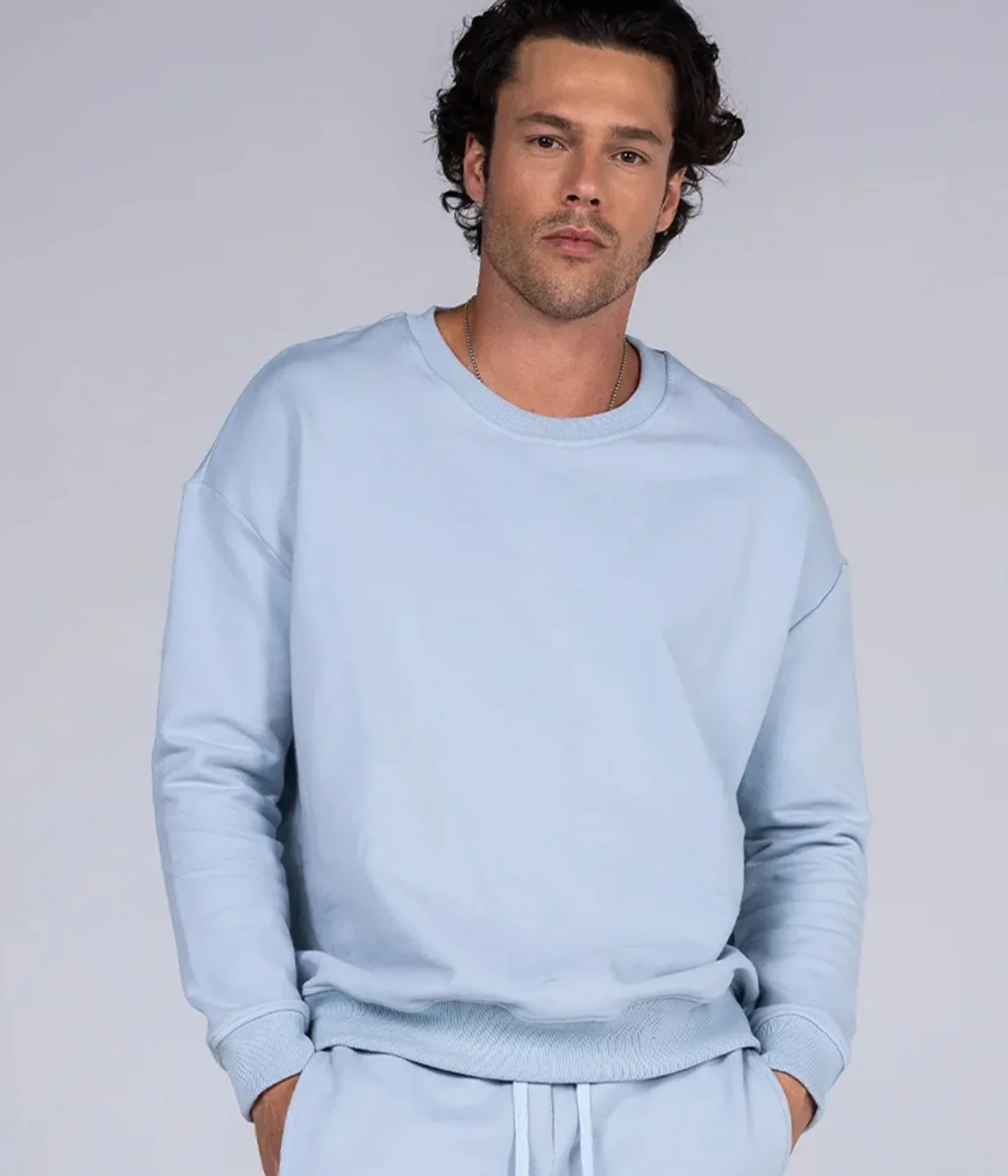 Allwear Men organic blue sweatshirt