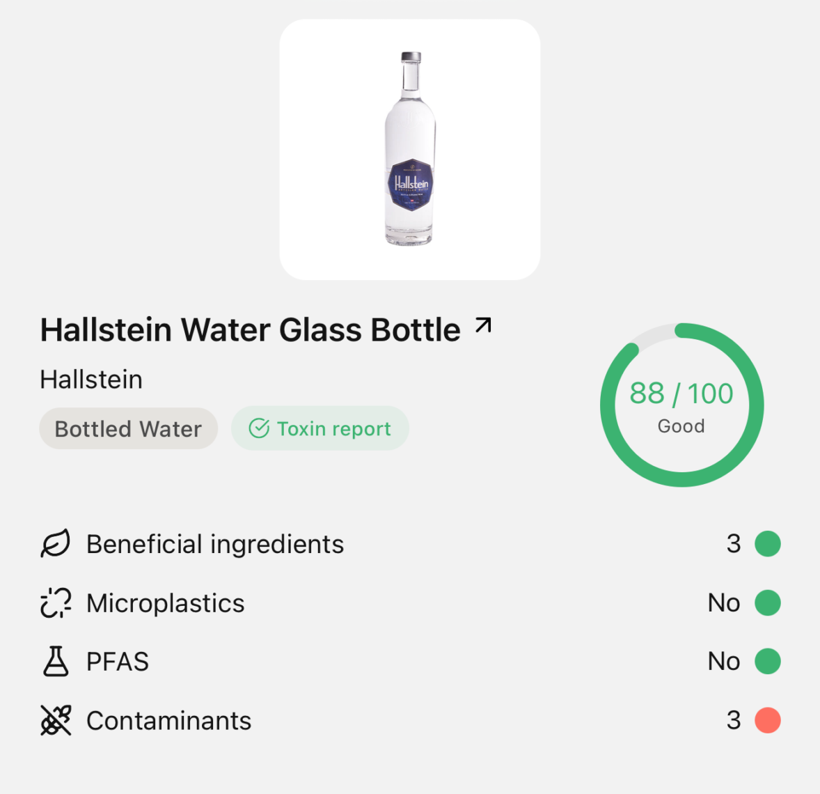 Hallstein Water review