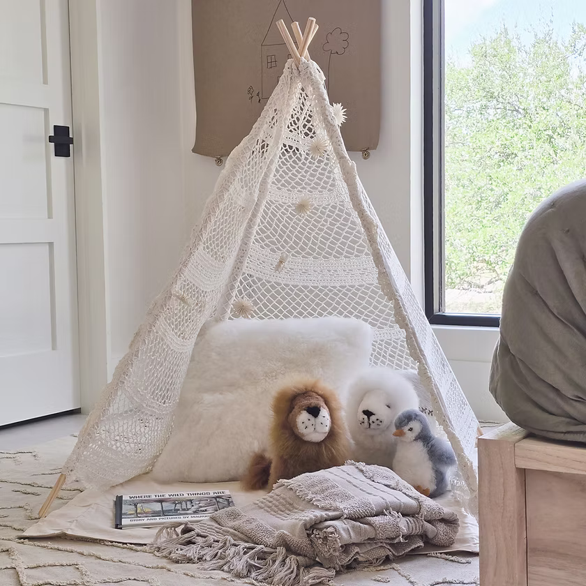 Healthier Homes Organic teepee for kids