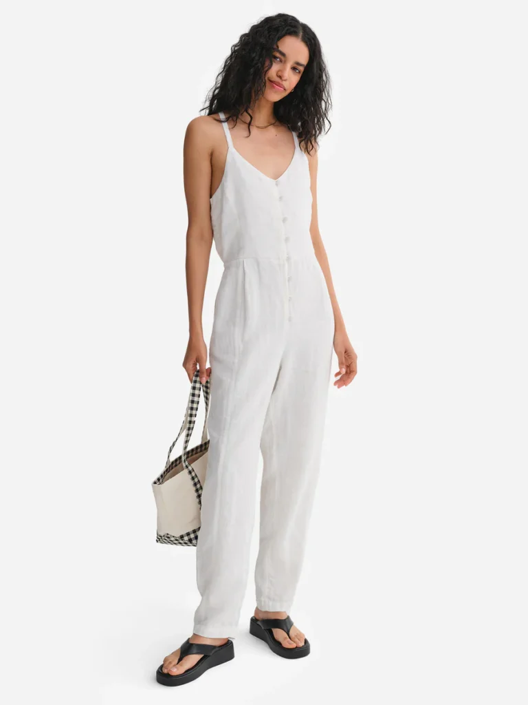 MATE Organic Linen Tank Jumpsuit