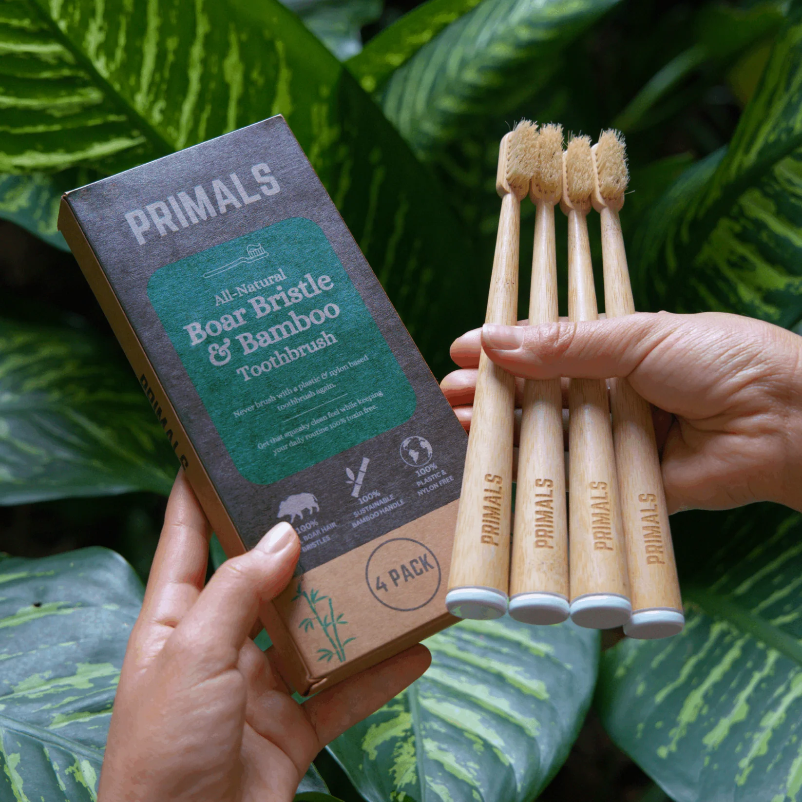 Primals Boar Bristle & Bamboo Toothbrush review and promo code