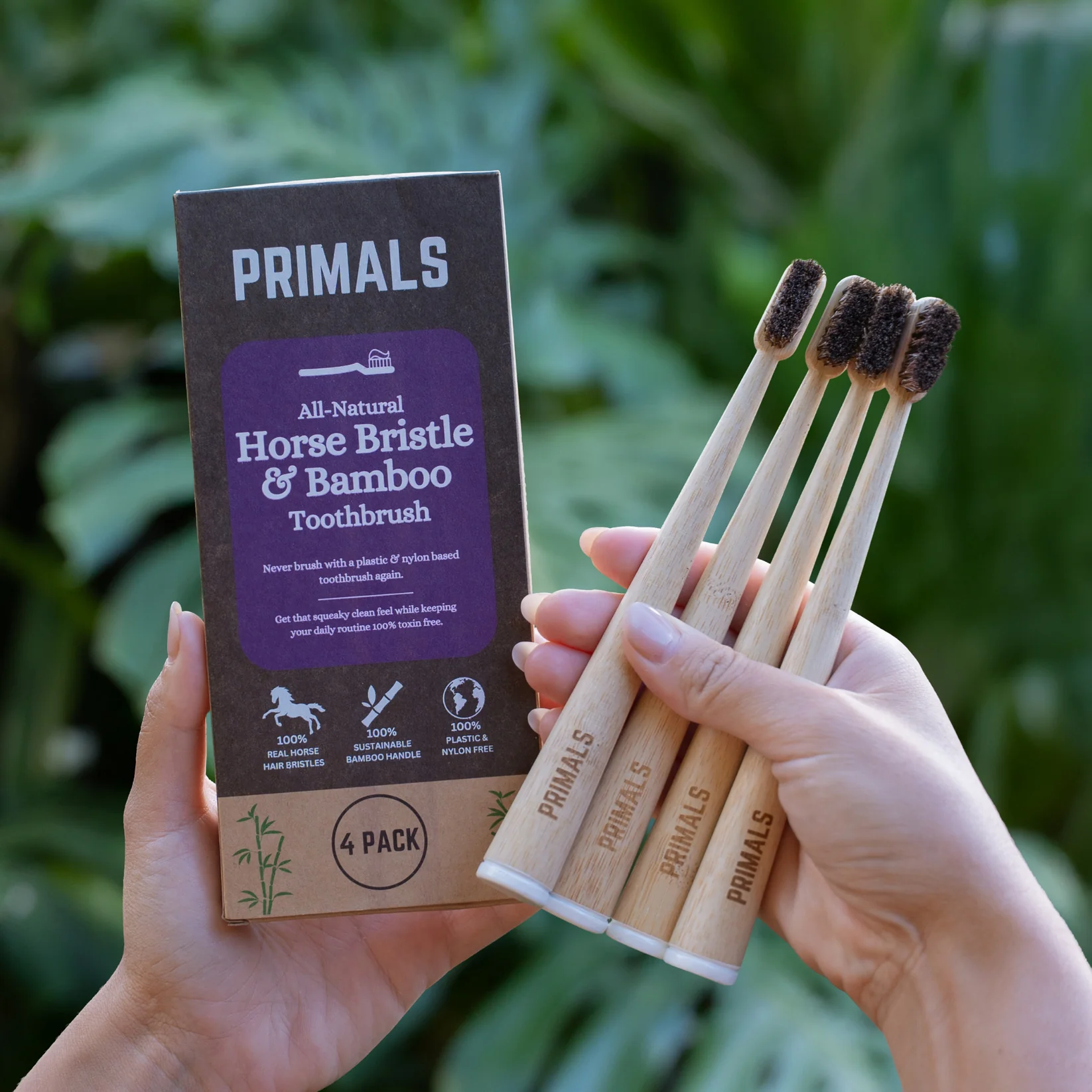 Primals Horse Bristle & Bamboo Toothbrush review and promo code