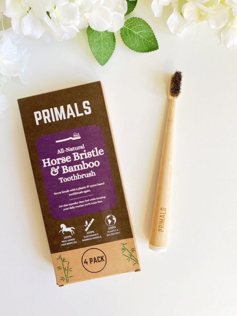 Primals Horse Bristle & Bamboo Toothbrush review and promo code