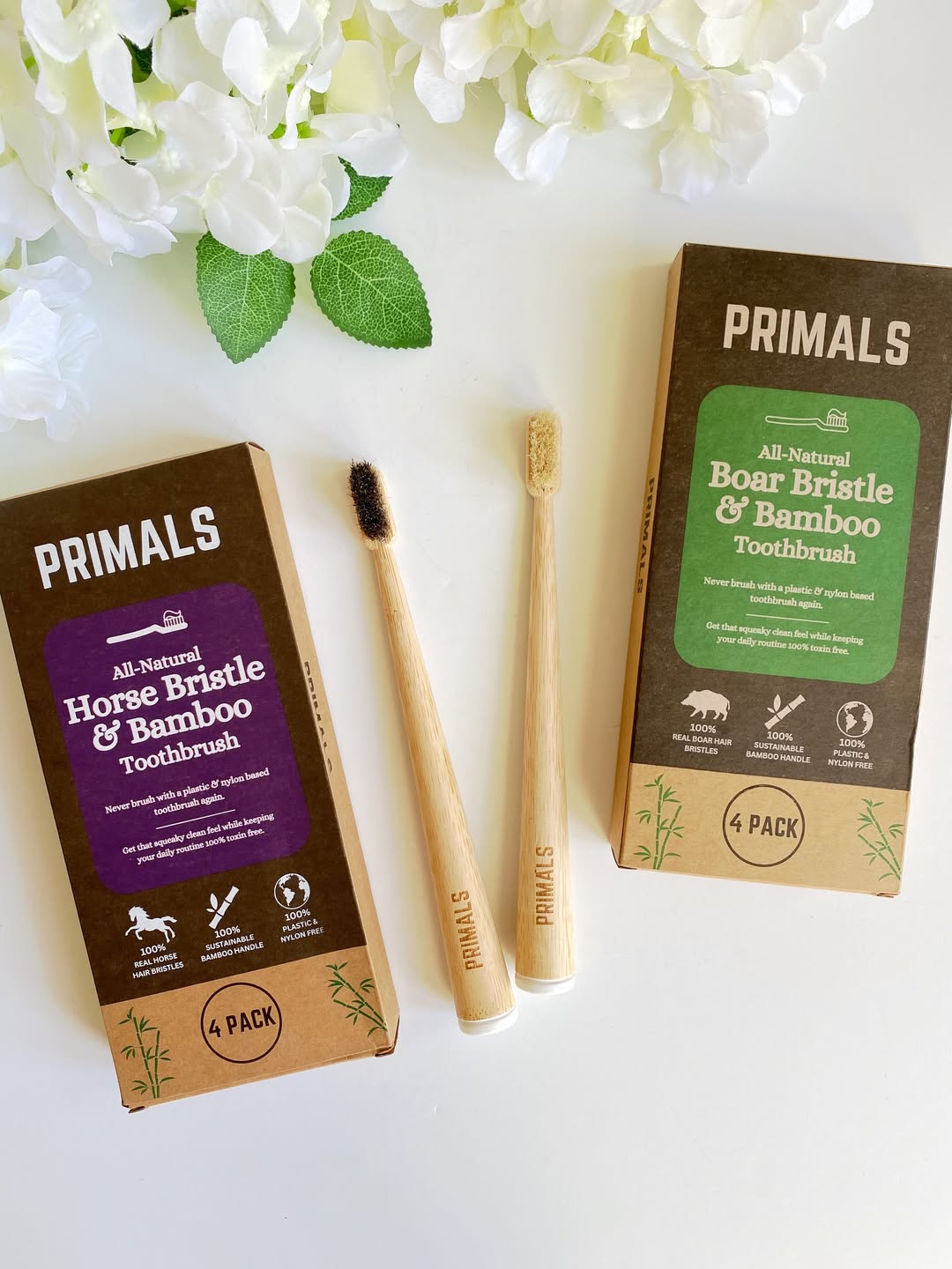 Primals toothbrushes, 100% biodegradable
