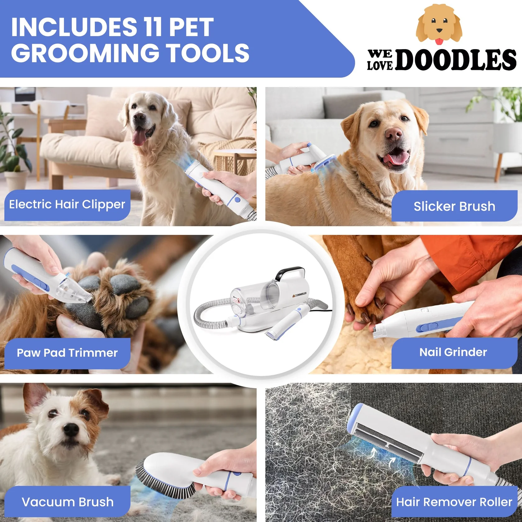 We Love Doodles Dog Grooming Vacuum