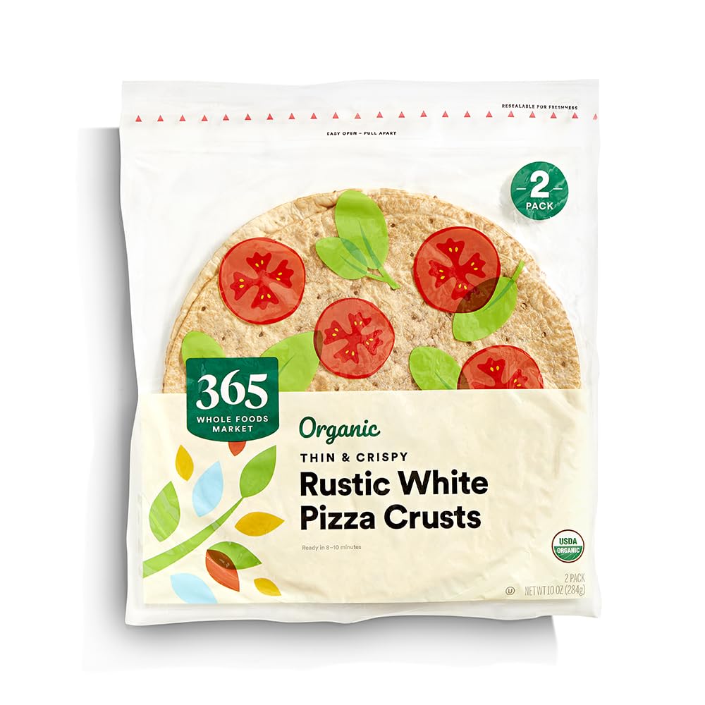 365 by Whole Foods Market, Organic Rustic White Thin & Crispy Pizza Crusts