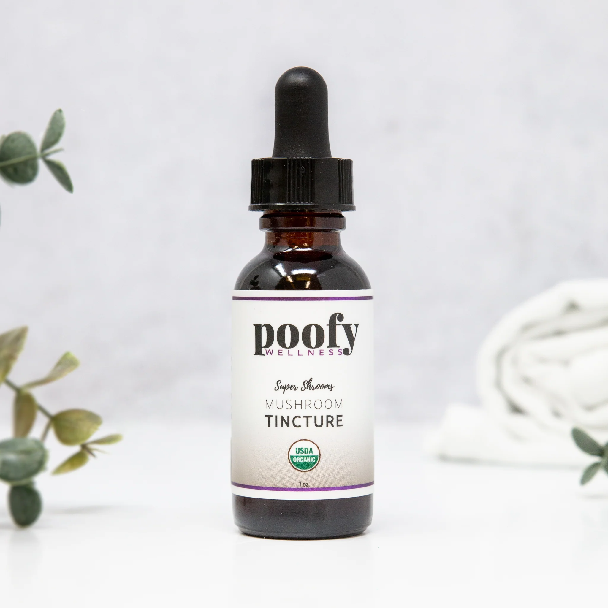 Poofy Organics USDA certified Organic Mushroom Tincture