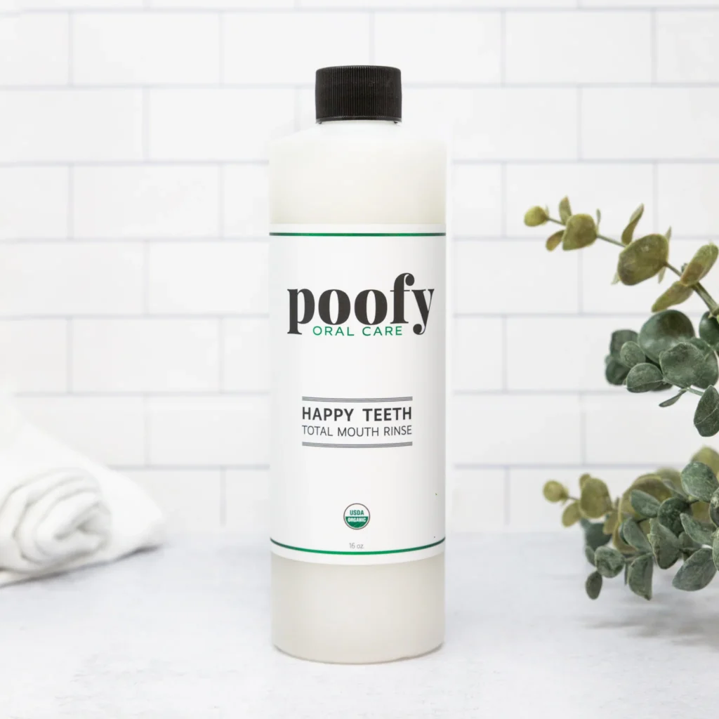 Poofy Organics Organic Mouthwash, Organic Teeth Total Mouth Rinse