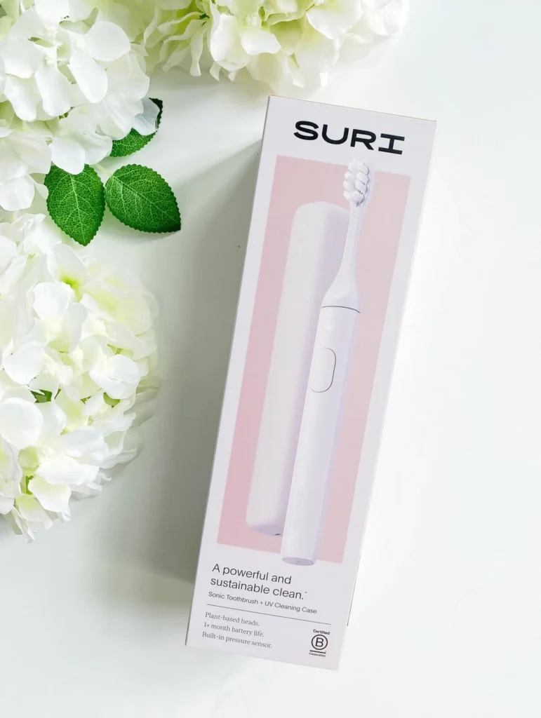 Suri organic electric toothbrush, plastic-free