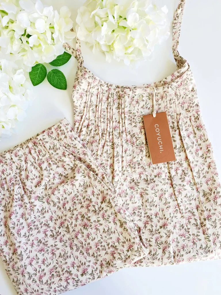 Coyuchi GOTS certified orgnaic cotton pajama set
