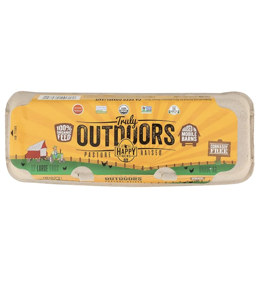Happy Eggs, organic, soy-free, corn-free