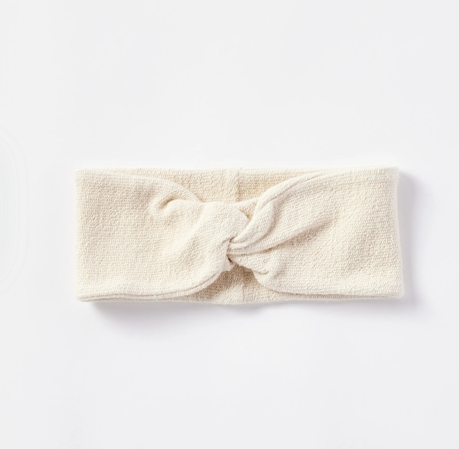Coyuchi organic cotton headband, undyed