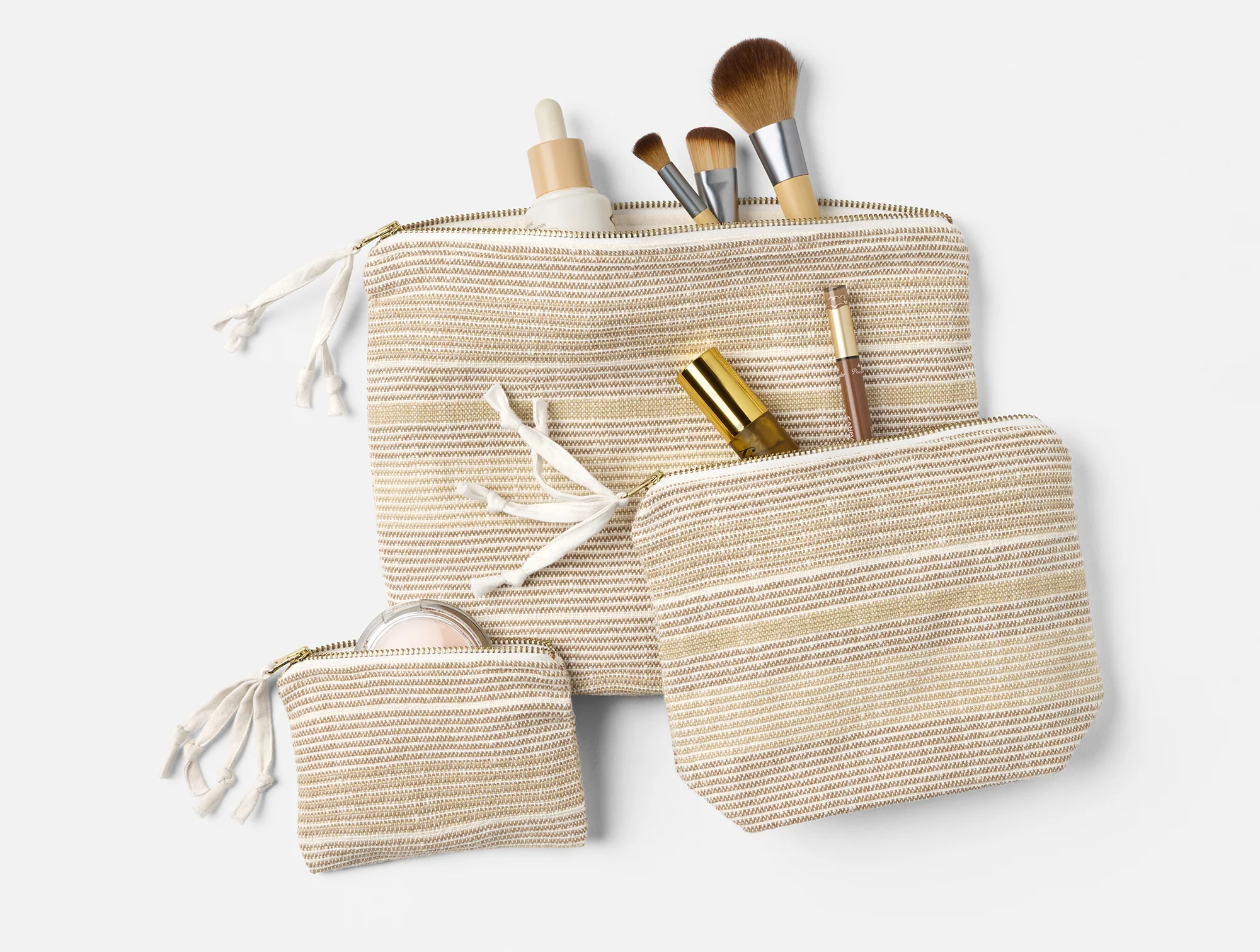 Coyuchi organic cotton makeup bags