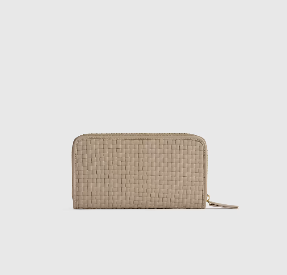 Quince Italian Leather Handwoven Wallet