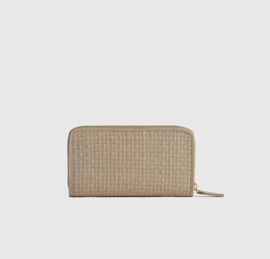 Quince Italian Leather Handwoven Wallet
