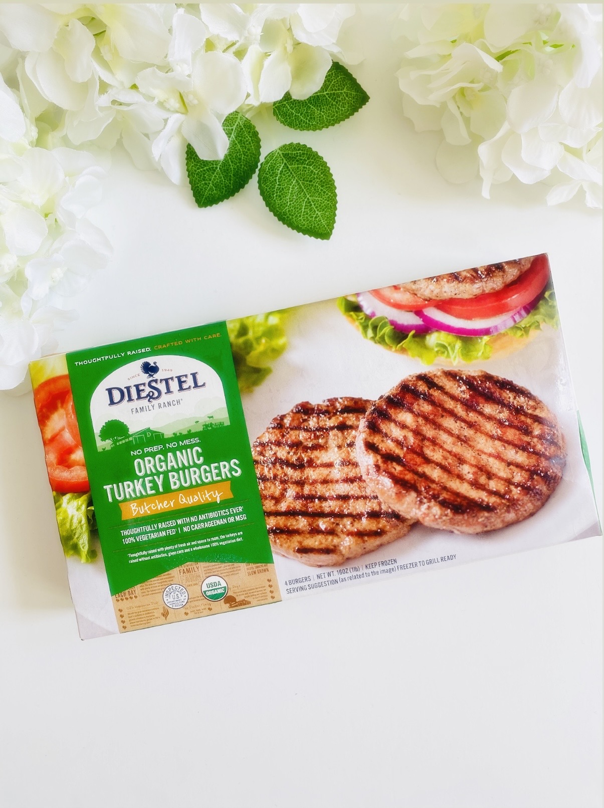 Diestel organic turkey burgers