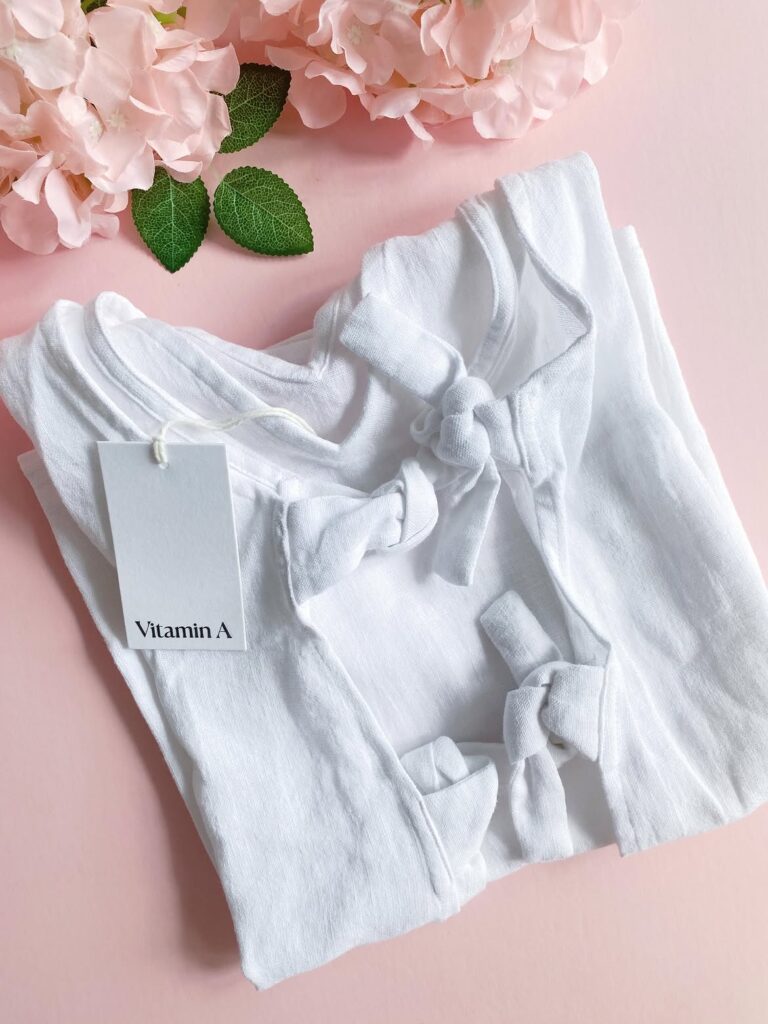 Vitamin A white linen swimwear dress