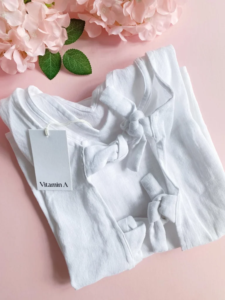 Vitamin A white linen swimwear dress