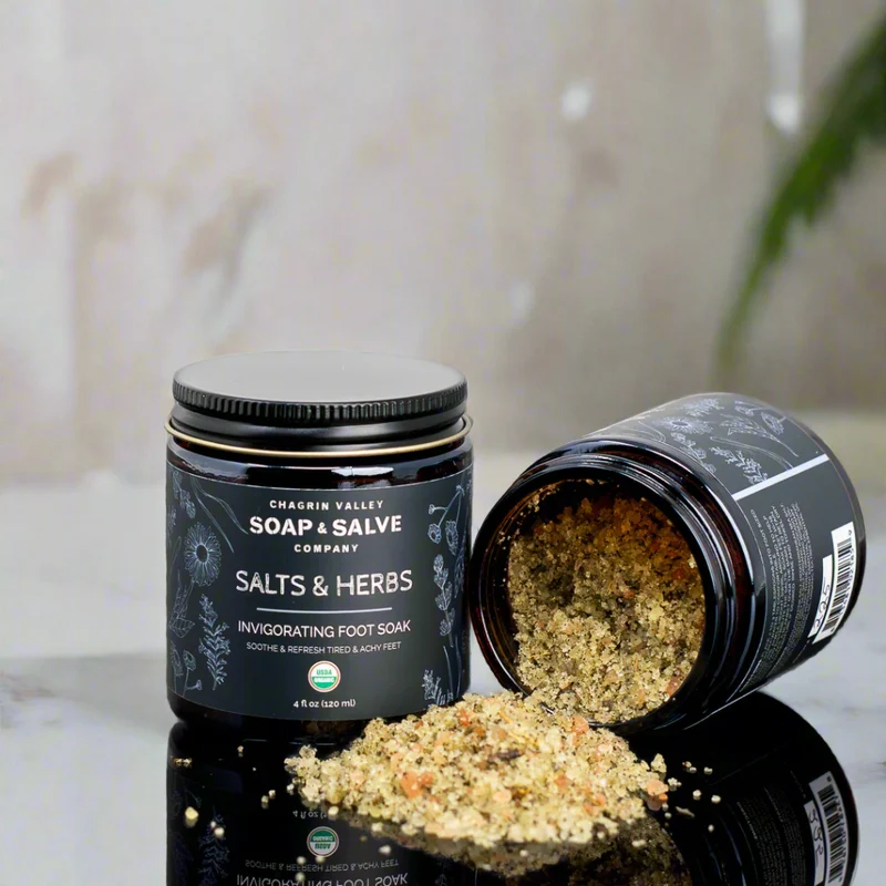 Chagrin Valley Soap & Salve Organic Salts & Herbs Foot Soak review, USDA certified organic