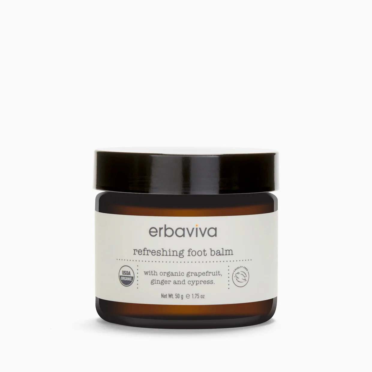 Erbaviva certified organic foot balm, USDA certified organic foot balm