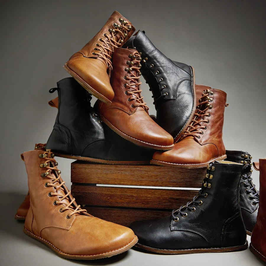 Origo natural leather boots