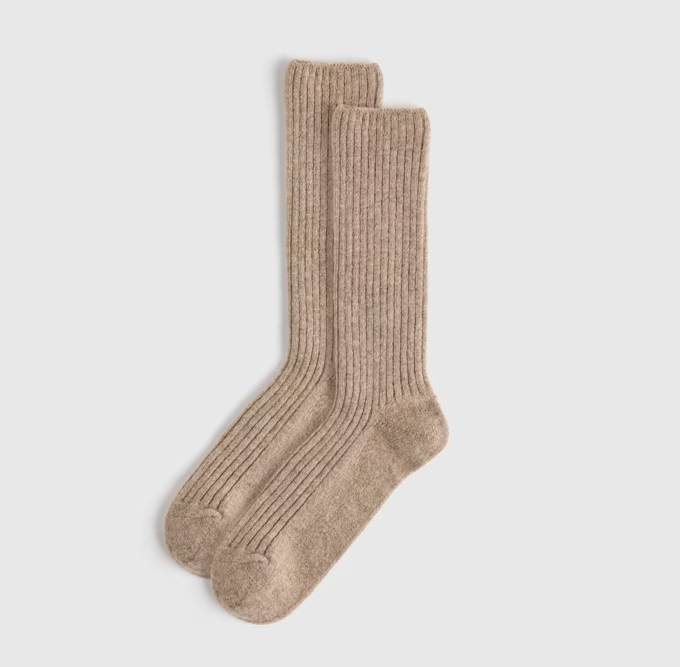 Quince Natural Cashmere Socks review