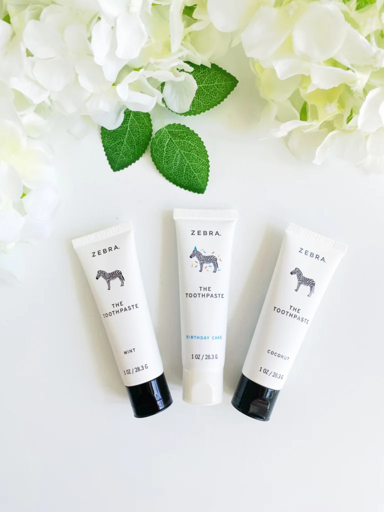 Zebra non-toxic kids toothpaste